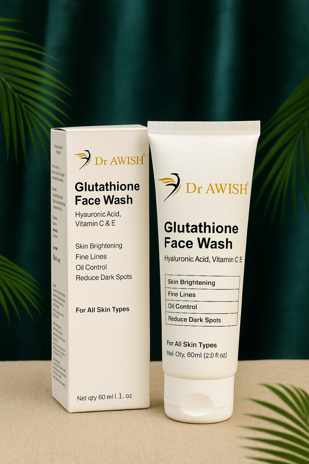 Dr. Awish Daily Essentials Kit Glutathione Face Wash Face Brightening Wash, Refreshing Body Wash & Sunscreen Invisible SPF 30+ Lightweight Sunscreen