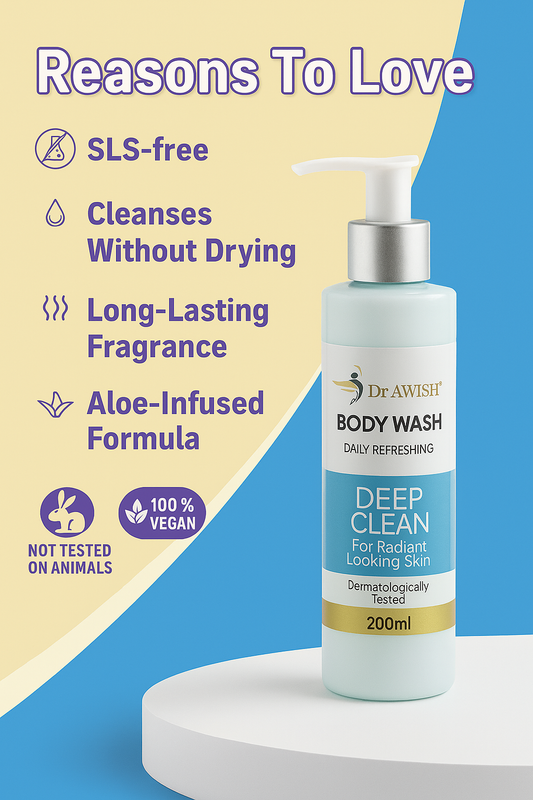 Dr. Awish Body Wash Gentle Care, Deep Clean Dermatologist-Approved Daily Body Wash