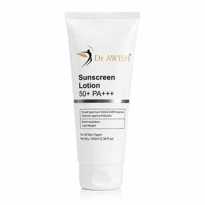 Dr. Awish Sunscreen SPF 50+ PA+++ – Broad-Spectrum Protection, Hydrating & Non-Greasy | 100ml