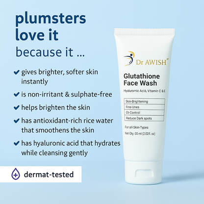 Dr. Awish  Glutathione Face Wash for Bright, Even-Toned Skin