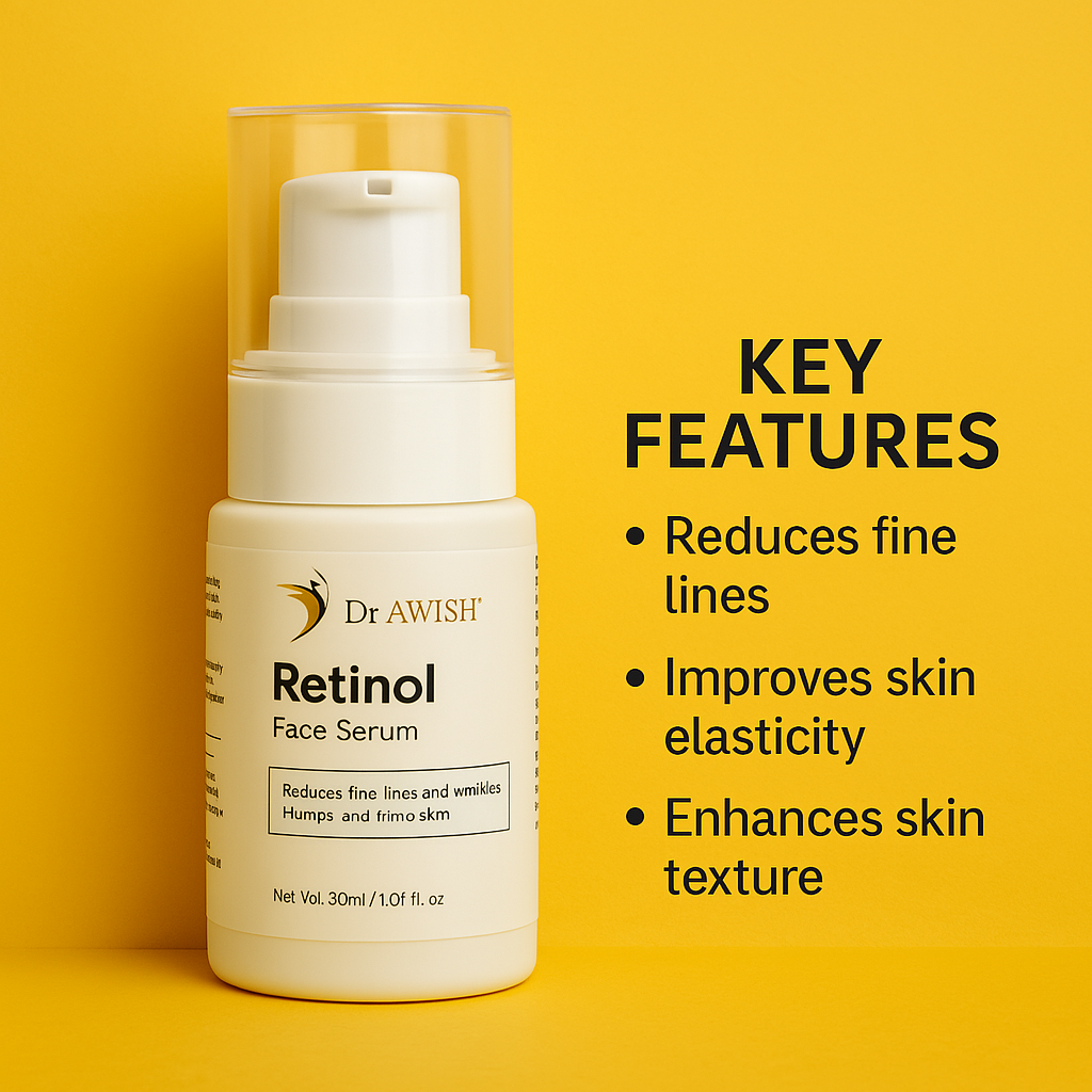 Dr. Awish Retinol Face Serum – Hydrate, Brighten & Combat Aging | 30ml