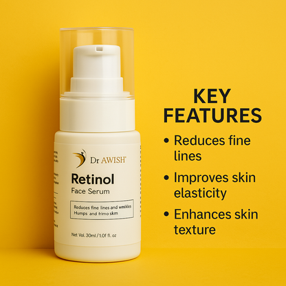 Dr. Awish Retinol Face Serum – Hydrate, Brighten & Combat Aging | 30ml