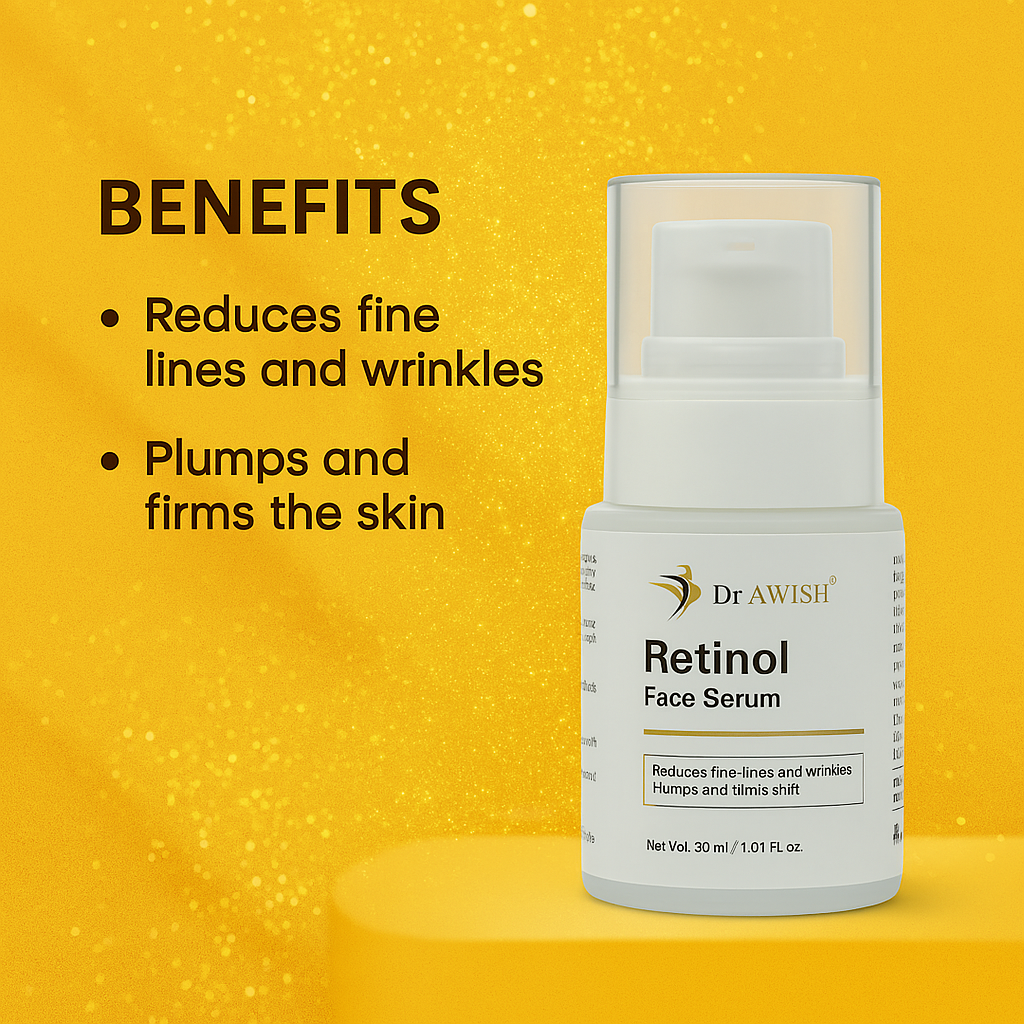 Dr. Awish Retinol Face Serum – Hydrate, Brighten & Combat Aging | 30ml