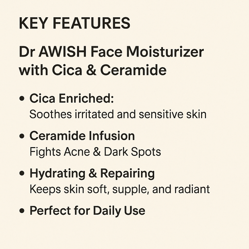 Dr. Awish Glow Care Combo Glutathione Face Wash & Sunscreen Lotion 50+ PA+++ Face Moisturizer Cica & Ceramide For Daily Radiance
