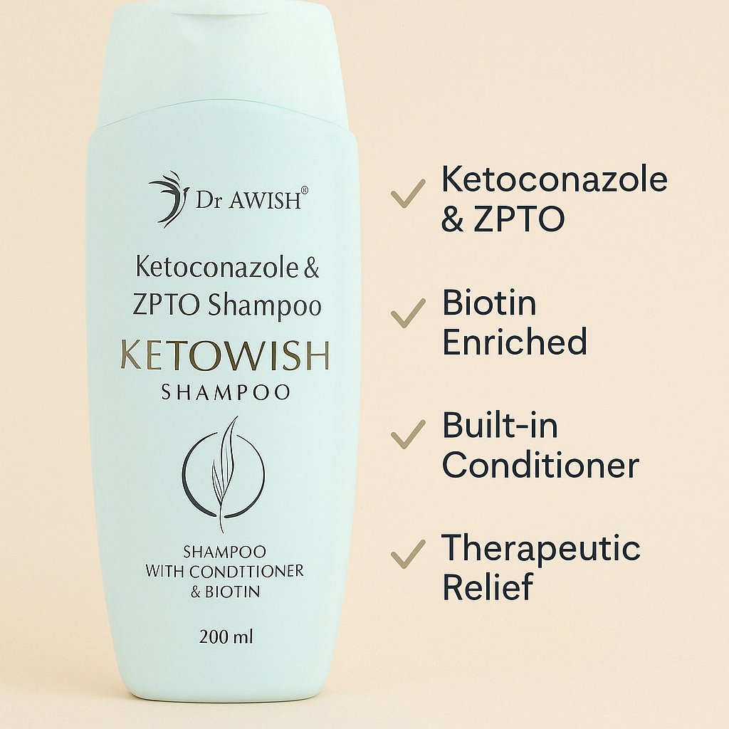 Dr. Awish Ketowish Anti-Dandruff & Keratin Smoothening Shampoo Complete Hair