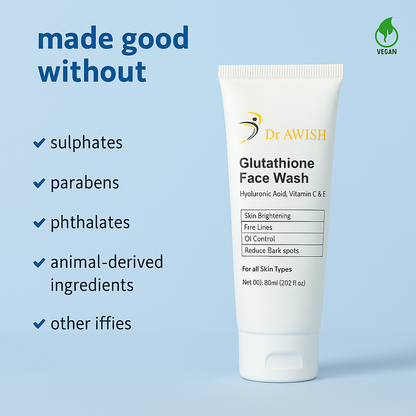 Dr. Awish  Glutathione Face Wash for Bright, Even-Toned Skin