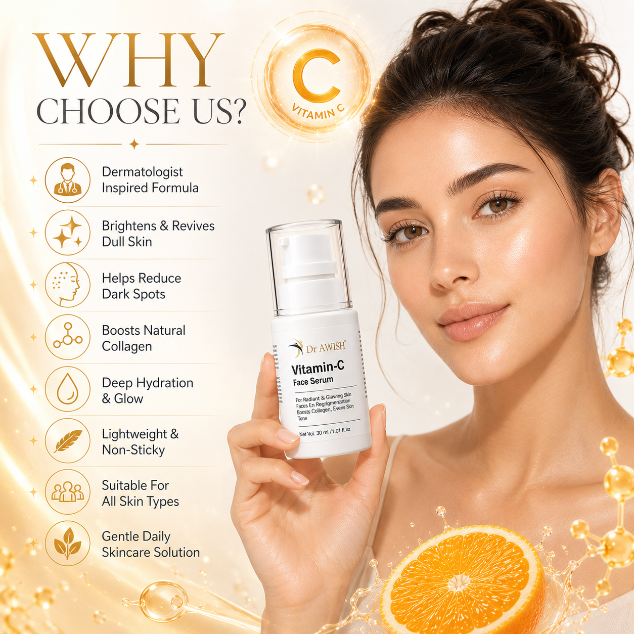 Dr. Awish Vitamin C face serum (30ml)