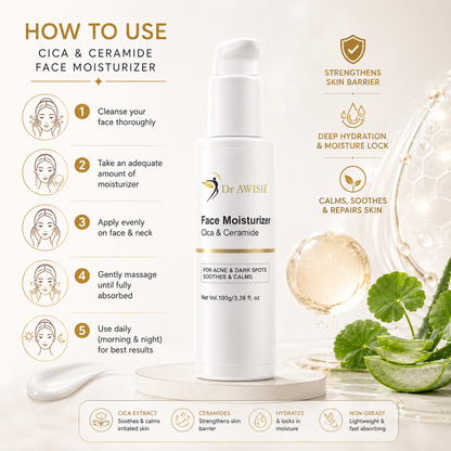 Dr. AWISH Face Moisturizer Cica & Ceramide