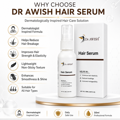 Dr Awish Hair Serum Anti-Breakage & Smooth Hair Formula - 50ml