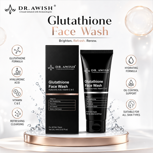 Dr. Awish  Glutathione Face Wash for Bright, Even-Toned Skin